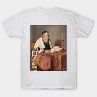 A Rabbi Reading - Franz Xaver Wolf T-Shirt